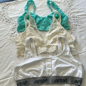 Aerie Bralette Bundle of 3, Size XL.